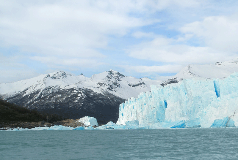Navegação pelo lago Argentino